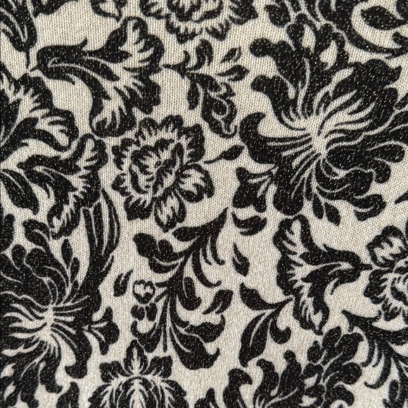 Talbots Floral Black and White Women's Cardigan Sweater - Picture 7 of 7